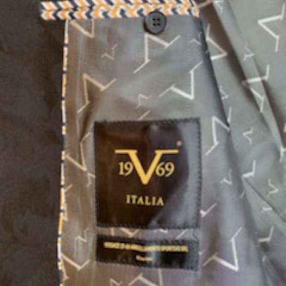 Men’s Black Versace Suit Jacket 48R - Picture 3 of 3